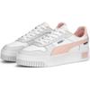 Sneaker PUMA "CARINA STREET", Gr. 42,5, rosa (puma weiß, rose dust, feather gray), Leder, unifarben, sportlich, Schuhe