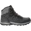 Trekkingschuh JACK WOLFSKIN "REFUGIO PRIME TEXAPORE MID M", Gr. UK 6 - EU 39,5, Normalschaft, grau (phantom), Oberstoff: LEDER; ;Obermaterial 2: Synthetik; Futter: Texapore Ecosphere Pro;Sole: / EVA; 100% / EVA, Schuhe