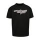 Kurzarmshirt F4NT4STIC "F4NT4STIC Herren Wonder Woman Lines Logo with Heavy Oversize Tee" Gr. L, schwarz (black) Herren Shirts T-Shirts