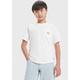 T-Shirt LEVI'S KIDS "LVB CURVED HEM POCKET TEE" Gr. 8 (128), weiß (bright white) Jungen Shirts T-Shirts