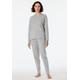 Pyjama SCHIESSER ""Casual Nightwear"" Gr. 40 (L), grau (dunkelgrau, meliert) Damen Homewear-Sets Pyjamas