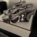 Coach Shoes | Coach Pattern Wedge Sandals | Color: Gray/Silver | Size: 9.5