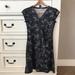 Athleta Dresses | Athleta Gray/Black Floral Crossover Dress. Size Xsmall Petite. | Color: Black/Gray | Size: Xsp