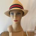 Gucci Accessories | Gucci Straw Fedora | Color: Blue/Red | Size: Os