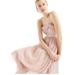 J. Crew Dresses | J. Crew Dress Womens Sz 0 Midi Lace Chiffon Tulle Prom Fairy Balletcore Retro | Color: Cream/Pink | Size: 0