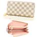 Louis Vuitton Bags | Louis Vuitton Damier Azur Clemence Zippy Long Wallet Rose Ballerine Pink | Color: Pink/White | Size: Os