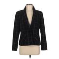 Kasper Blazer Jacket: Short Black Grid Jackets & Outerwear - Women's Size 8 Petite