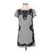 Postmark from Anthropologie Casual Dress - Mini: Black Print Dresses - Women's Size X-Small