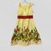 Anthropologie Dresses | Anthropology: Floral Yellow Midi Dress | Color: Yellow | Size: 2