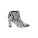 Marc Fisher LTD Ankle Boots: Ivory Snake Print Shoes - Women's Size 7 1/2