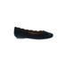 Neiman Marcus Flats: Slip On Wedge Minimalist Blue Solid Shoes - Women's Size 5 1/2 - Almond Toe