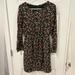 J. Crew Dresses | J Crew Mercantile Dress Long Sleeve Black Small Floral Print - Size 2 | Color: Black | Size: 2