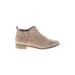 TOMS Ankle Boots: Tan Solid Shoes - Women's Size 10 - Round Toe