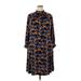 Adrianna Papell Casual Dress - Popover: Blue Print Dresses - New - Women's Size 20
