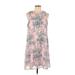 Tommy Hilfiger Casual Dress - Shift: Pink Print Dresses - Women's Size 10