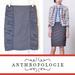 Anthropologie Skirts | Anthropologie/Cartonnier | 'Alluring Sway' Ruched Pencil Skirt | Color: Blue/Gray | Size: 2