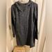 Athleta Dresses | Athleta M Dress Dark Gray Sweatshirt Hoodie Zip Pocket Short Dress Medium Med | Color: Gray | Size: M