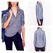 J. Crew Tops | J.Crew Blue Circle Patterned Popover | Color: Blue/White | Size: 2