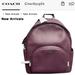 Coach Bags | Nwt Coach Leather Court Backpack | Color: Purple/Silver | Size: Os