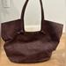 Anthropologie Bags | Anthropologie Small Tote Bag. Fair Condition. | Color: Purple | Size: Os