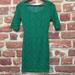 Anthropologie Dresses | Anthropologie Maude Dress Women's Small Kelly Green Floral Lace Zip Up | Color: Green | Size: S