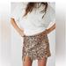 Free People Skirts | Nwt Free People Annalise Sequin Mini Skirt | Color: Black/Gold/Pink | Size: 0