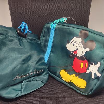 Disney Bags | Disney Waistbelt Rare Find Multi Pockets Embroidered Logo Mickey W/Bottle Holder | Color: Green | Size: Os