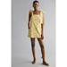 Anthropologie Dresses | Nwt Anthropologie Maeve Xxs Tie-Strap Mini Dress Seashell Yellow Motif | Color: White/Yellow | Size: Xxs