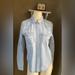 American Eagle Outfitters Tops | American Eagle Outfitters Snap Button Boyfriend Shirt Blue Size Xs | Color: Blue | Size: Xs