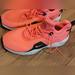 Nike Shoes | Nike Womens Air Huarache City Move Trainers Size 9 Lava Glow/Lava Glow-Black | Color: Black/Pink | Size: 9