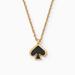 Kate Spade Jewelry | Kate Spade Everyday Spade Enamel Mini Pendant | Color: Black/Gold | Size: Os