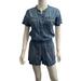 J. Crew Pants & Jumpsuits | J. Crew Button Down Denim Short Romper 2 | Color: Blue | Size: 2