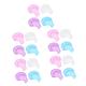 Healeved 20 Pcs Hand Soaking Bowl Manicure Soak Tray Nail Art Tool Manicure Remover Soak off Polish Remover Bowl Nail Removal Bowls Nail Spa Bowl Gel Remover Plastic Pp Nail Supplies Clean