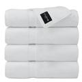 shajflex 4Pcs Bath Towels Sets | 650 GSM Bathroom Bath Sheets | 70X140CM Quick Dry Extra Large Towel Accessory Set | Highly Absorbent 100% Luxury Cotton|Bathroom Accessories (White)