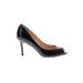 Ivanka Trump Heels: Pumps Stilleto Cocktail Black Print Shoes - Women's Size 8 - Peep Toe
