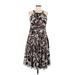 Jones Wear Dress Casual Dress: Brown Tortoise Dresses - Women's Size 6