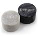 White & Black Marble Pinch Pots with Etched Lids, Use for Salt & Pepper While Cooking or Baking