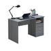 Classic Computer Desk with Multiple Drawers, 51.2" W x 23.6" D x 29.5" H, Grey