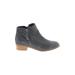 Blondo Ankle Boots: Gray Solid Shoes - Women's Size 7 1/2 - Almond Toe