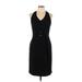 KS Women's Collection Cocktail Dress - Sheath Halter Sleeveless: Black Solid Dresses - Size 10