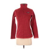 Patagonia Fleece Jacket: Short Red Print Jackets & Outerwear - Women's Size X-Small