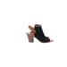 FRYE Heels: Black Solid Shoes - Women's Size 9 1/2 - Open Toe