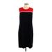 J.Jill Casual Dress - Sheath: Black Color Block Dresses - Women's Size Large