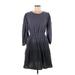 Universal Thread Casual Dress - DropWaist: Gray Dresses - Women's Size Medium