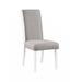 Red Barrel Studio® Uroosa Linen Side Chair Dining Chair Upholstered/Fabric in Gray | 40 H x 23 W x 26 D in | Wayfair