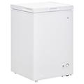 HomCom Compact Chest Freezer 3.5 Cubic Feet w/ Removable Basket, Mini Freezer w/ Single Door 7 Temperature Setting, Drain Hole For Apartment | Wayfair