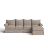 Multi Color Sectional - Birch Lane™ Bircham Slipcovered Sectional w/ Sleeper Sofa Upholstery/Cotton | Wayfair 7E8B9EDD3C2E47E2A6D1EB46CB6BE67A