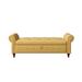 Red Barrel Studio® 63" Bed Bench For Living Room in Yellow | Wayfair 5F580734D64E4D80B36C3EEEE026625B