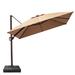 Arlmont & Co. Wetumka 10' Square Cantilever Umbrella in Brown | 104.4 H x 120 W x 120 D in | Wayfair CFCABC4ABC934928A14C84AD5B676BE5