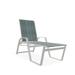 Red Barrel Studio® Holna Reclining Chaise Lounge Metal in White | 48 H x 27.75 W x 65 D in | Outdoor Furniture | Wayfair